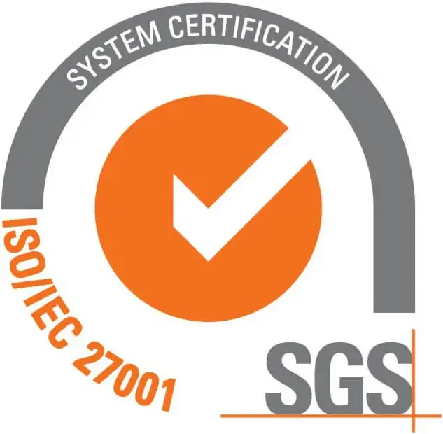 ISO/IEC 27001 certified
